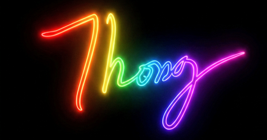 A glowing neon portrait representing DegaMad